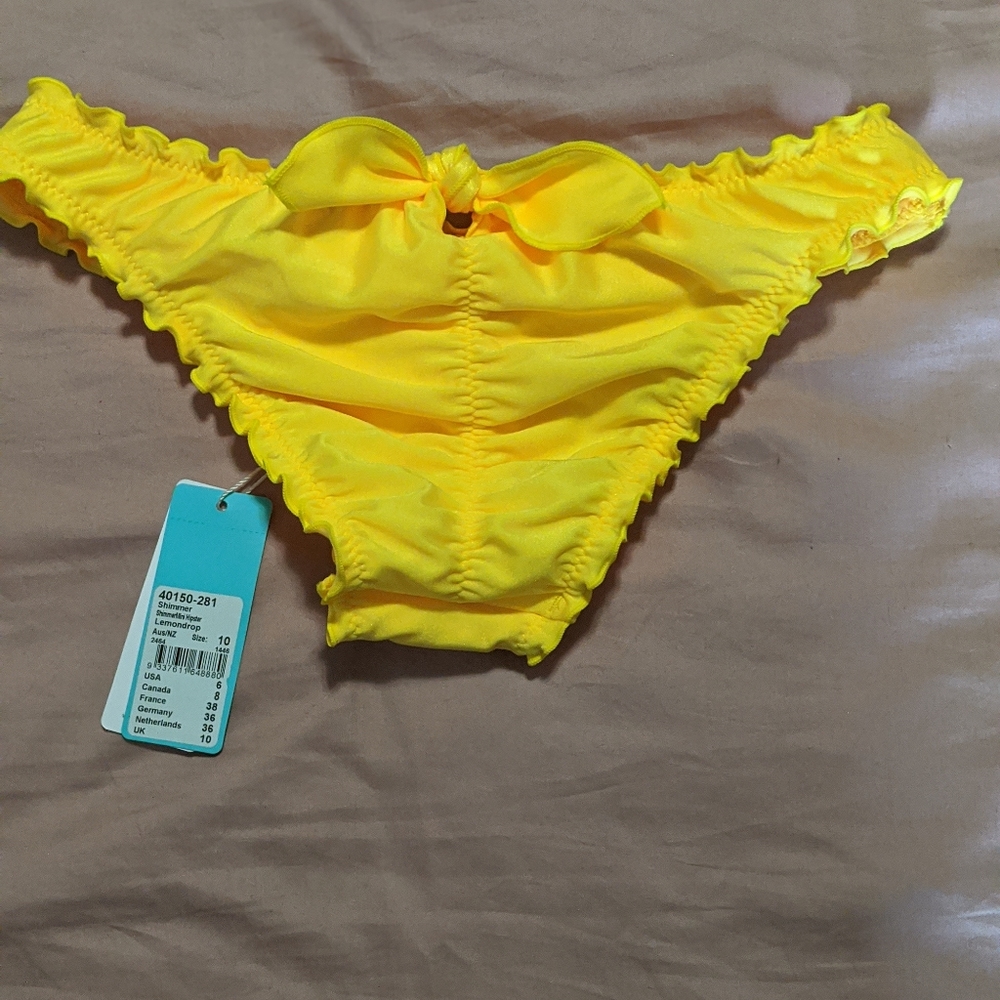 Yellow bikini bottoms